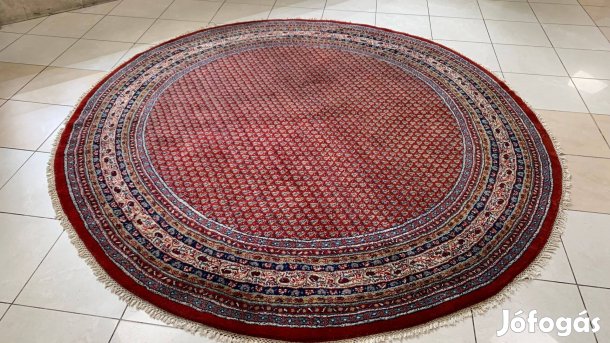 4096 Hindu Mir Kézi Gyapjú Perzsa Kerek Szőnyeg 250CM