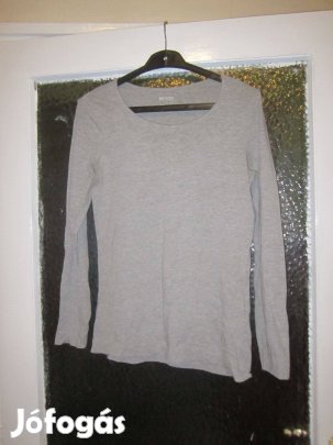 40/42-es szürke rugalmas hosszú ujjú felső