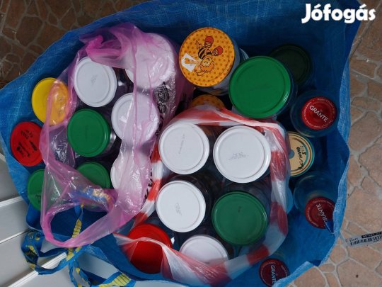 40 db befőttes üveg