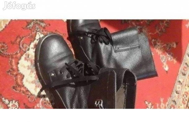 40-es jó állapotú divatos unisex bőr bakancs
