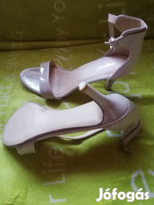 40-es púderszinű és rózsaszín szandál,új