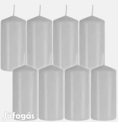 40db. Nagy Gyertya Fehér 25x2,5cm (4993)