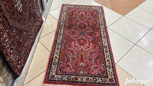 4140 Akció Iráni Sarogh kézi csomó gyapjú szőnyeg 66X135CM