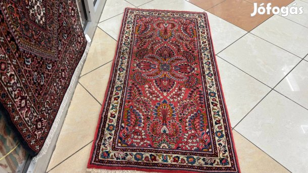 4140 Iráni Sarogh kézi csomó gyapjú szőnyeg 66X135CM