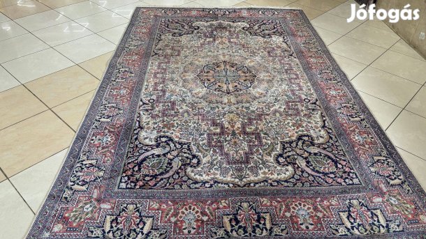 4145 Akció Kasmíri hernyóselyem Ghom kézi perzsa szőnyeg 181X276CM