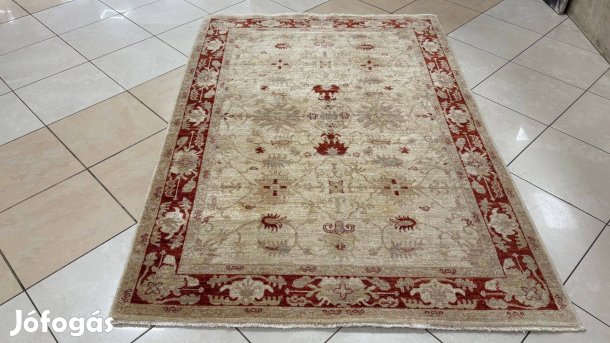4172 Meseszép Afgan Ziegler kézi gyapjú perzsa szőnyeg 142X205CM