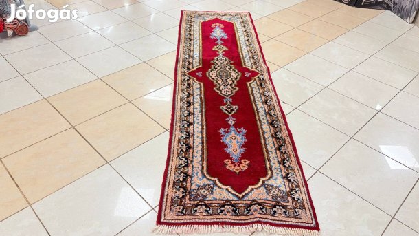 4177 Iráni Kirman Kézi Gyapjú Perzsa futó Szőnyeg 70X270CM