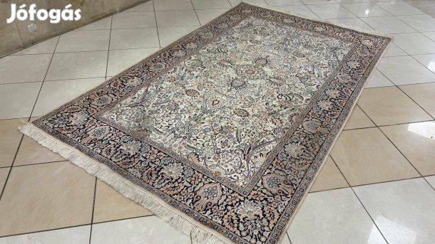 4184 Álomszép Kasmíri selyem Isfahan kézi perzsa szőnyeg 150X250CM