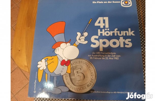 41 Hörfunk Spots bakelit hanglemez eladó