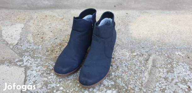 41 - Rieker mélykék női bélelt bokacsizma