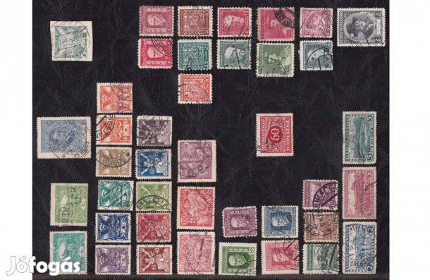 41 db régi bélyeg Csehszlovákia 1919-1937 -O-