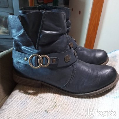 41-es Rieker vaj puha bőr bokacsizma. 