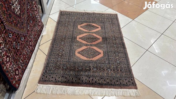 4207 Akció Pakisztáni Yamud Kézi Gyapjú Perzsa Szőnyeg 80X115CM