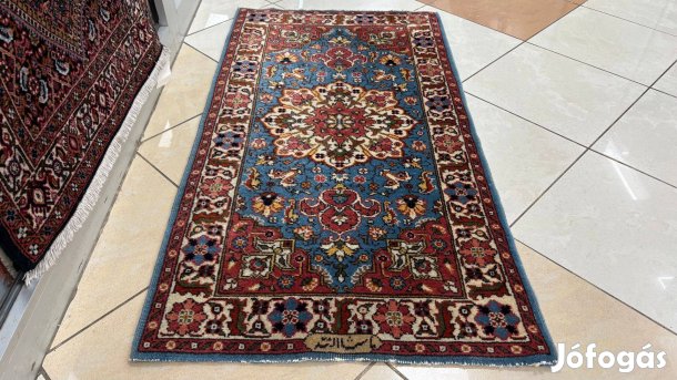 4246 Szignózott Iráni Tabríz kézi gyapjú perzsa szőnyeg 72X137CM