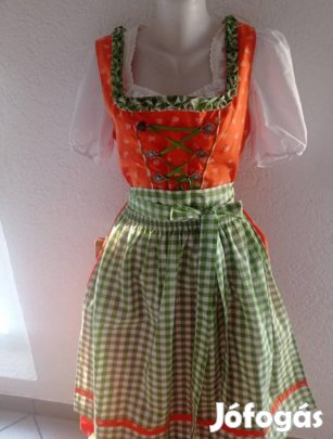 42/44 dirndl ruha köténnyel, blúzzal