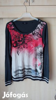 42-44 női hosszú ujjú mintás pulóver 500 Ft