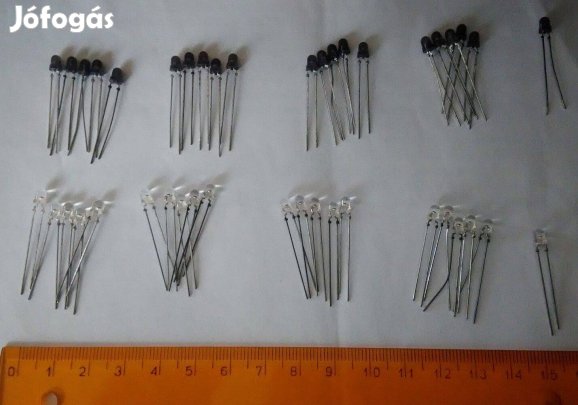 42 db 3 mm-es LED nem ismert színű együtt