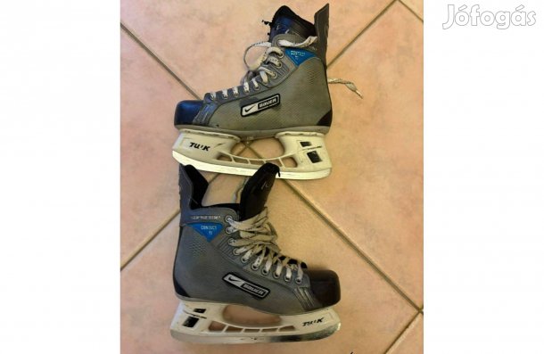 42 és 1/2-es -, jó állapotú-, használt Bauer hokikorcsolya eladó