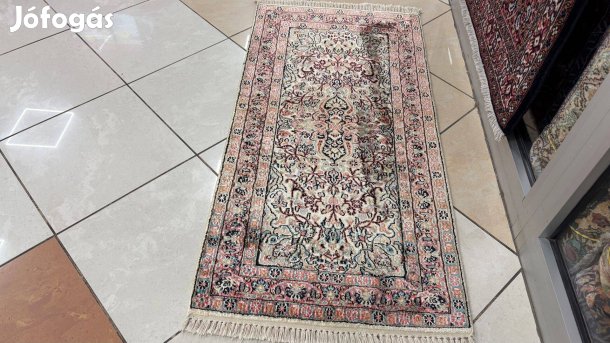 4310 Akció Kasmíri hernyóselyem Ghom kézi perzsa szőnyeg 82X128CM