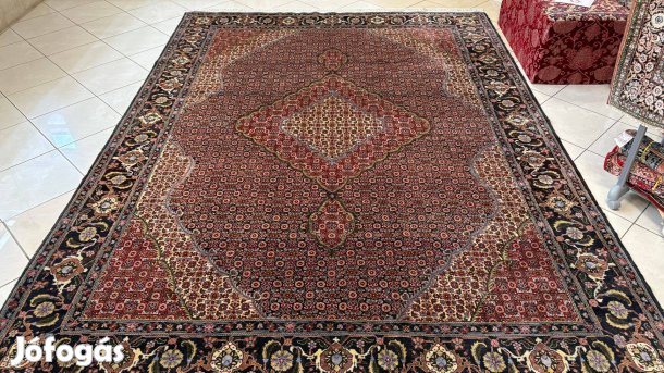 4345 Álomszép Iráni Mahi Tabríz Kézi Gyapjú Perzsa Szőnyeg 250X340CM