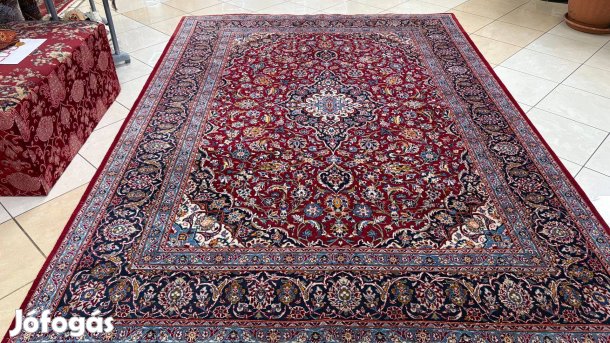 4364 Meseszép Iráni Kashan Kézi Gyapjú Perzsa Szőnyeg 220X310CM