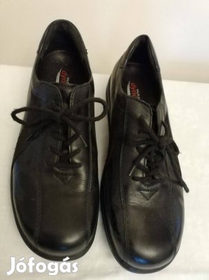 43-as vastag talpú férfi gyógycipő, "gördülő" kívül belül bőr cipő új