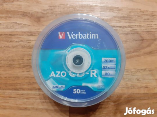 43 db Verbatim AZO CD-R 700MB, 52x, 80min (Crystal bevonatos változat)