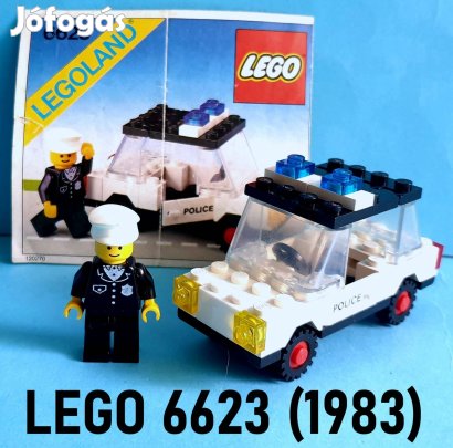 43 éves LEGO Legoland 6623 Police Car (1983), útmutató