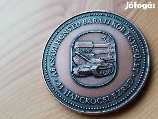 44.Harckocsi ezred Abasár Bronz emlékérem