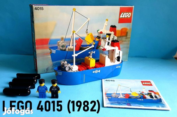 44 éves LEGO Legoland 4015 Freighter (1982), gyűjtői állapot, doboz