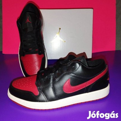 44es Air Jordan 1 Low (Black/Sail/Gym Red)