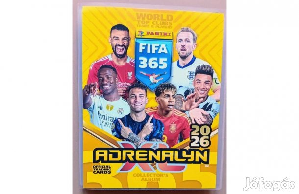458 darab focis kártya, teljes, kigyűjtött Panini FIFA 365 2026