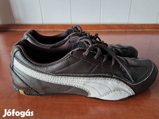 45-ÖS Barna - Fehér Csíkos Puma Cipő