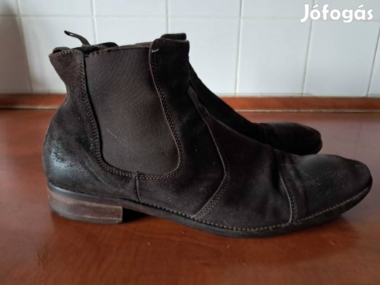 45-ÖS Bőrből Készült Barna Szalamander Csízma