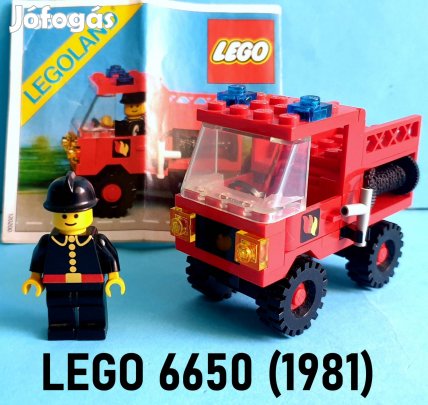 45 éves LEGO Legoland 6650 Fire and Rescue Van (1981), útmutató
