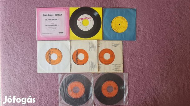 45-ös fordulatú (SP) kislemezek (8db)