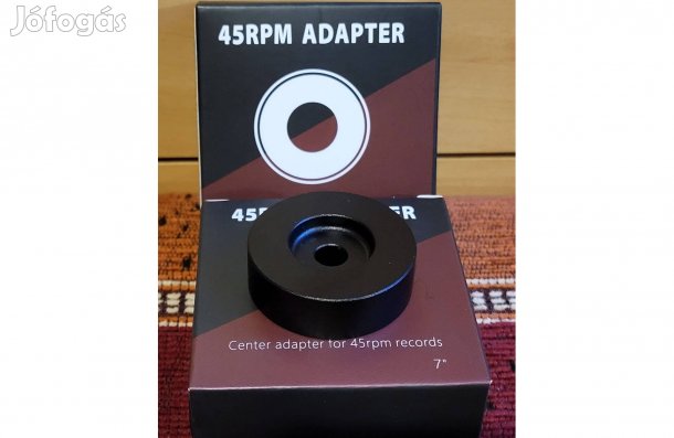 45-ös kislemez adapter korong Alumínium lemezjátszó vinyl bakelit Új