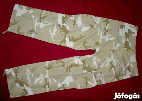 45ezres nagy M méretű Carhartt WIP terepmitás ripstop pamut nadrág
