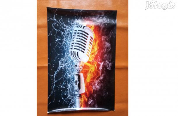 45x30 cm vászonkép Mikrofon poszter
