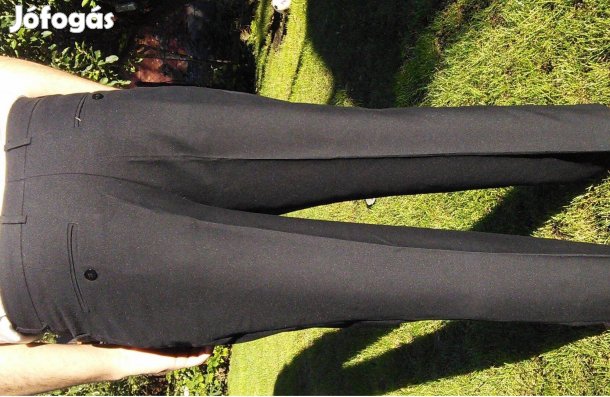 48-as öltönynadrág fekete férfi alkalmi nadrág 48 szövetnadrág