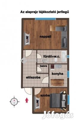 49 nm-es lakás eladó Várpalota