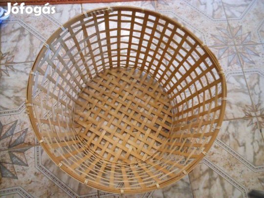 49x32cm bambusz nagy könnyű kosár bármit rakhatsz bele