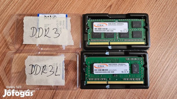 4GB DDR3 laptop memória