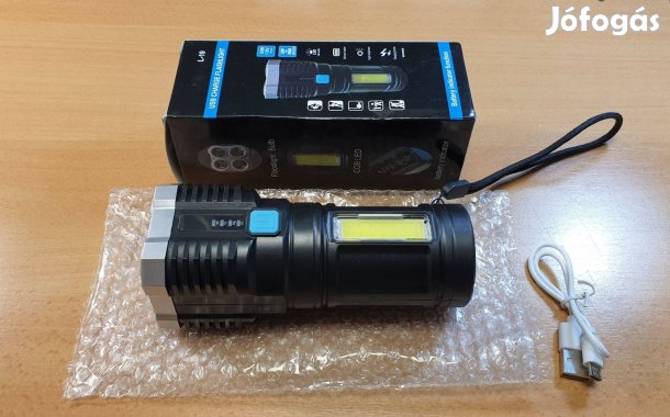 4+1 LED-es kis kövér elemlámpa eladó, új