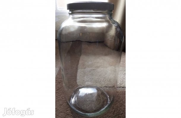 4,25 literes befőttes üvegek tetővel