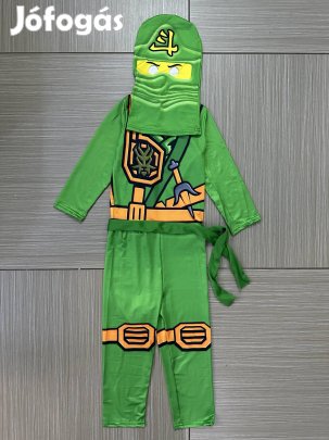 4-6 év (110-116) Lego Ninjago Lloyd zöld ninja jelmez