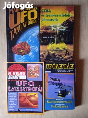 4 DB Ufós Könyv /Egyben/ Gyűjtőknek!