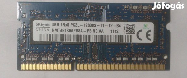 4 GB laptop / minipc memória, RAM modul SK Hynix HMT4