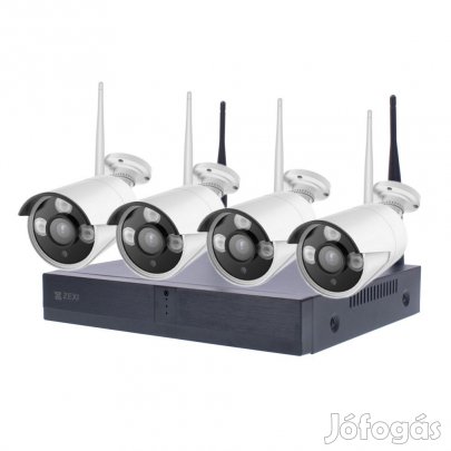 4 KAMERS RENDSZER WIFI-s,  3.0 MP, AI, H.265X,