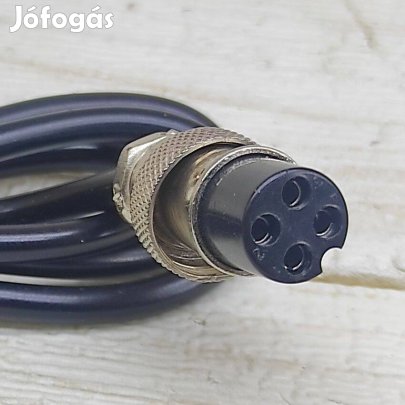 4 PIN DC csatalakozó, 12mm, Li-ion Lihv LFP Lead acid Ni-mh töltőkhöz